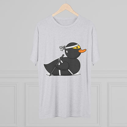 Unisex Tri-Blend Crew Tee (Ninja Duck)