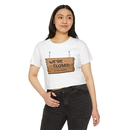 Women's Festival Crop Top (We're Closed)