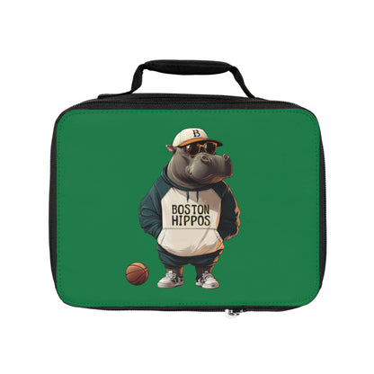 Lunch Bag - Dark Green (Boston Hippos)