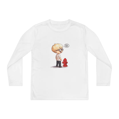 Youth Long Sleeve Competitor Tee (Bark Bark)