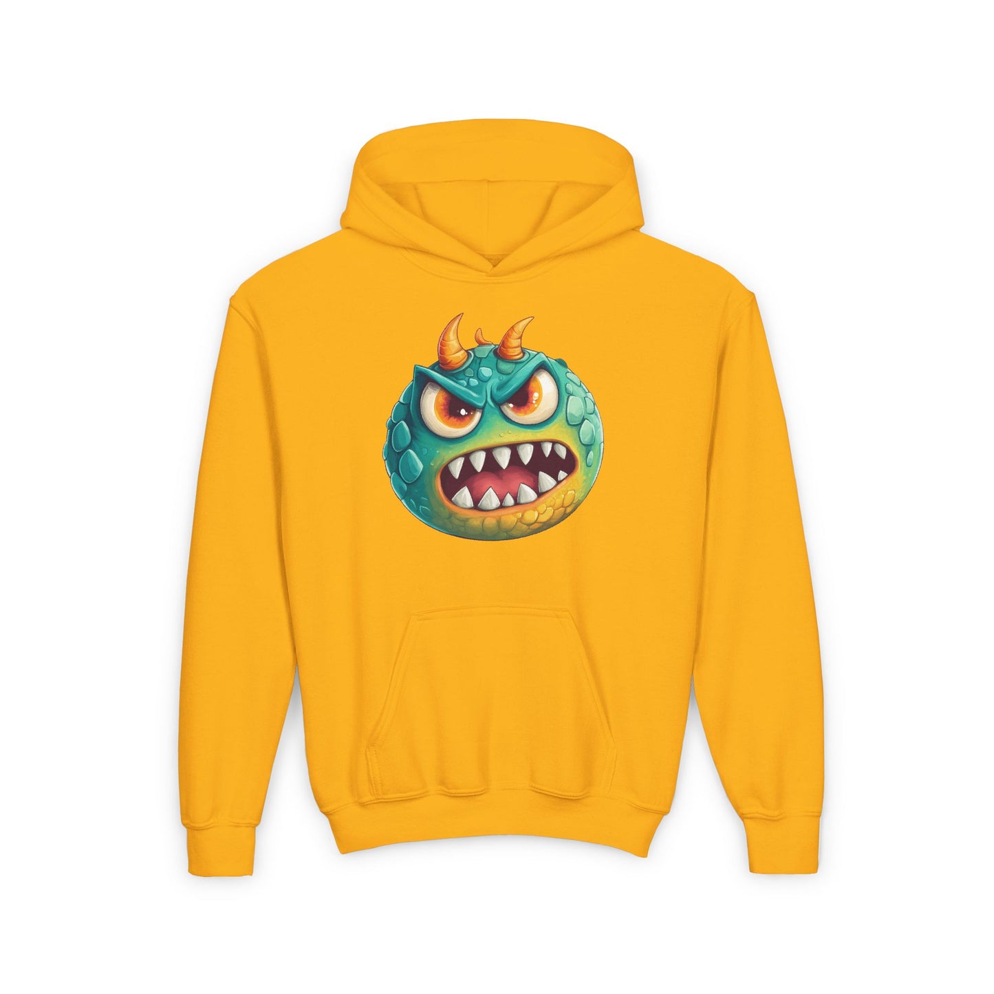 Youth Heavy Blend Hooded Sweatshirt (Green Monster 2)