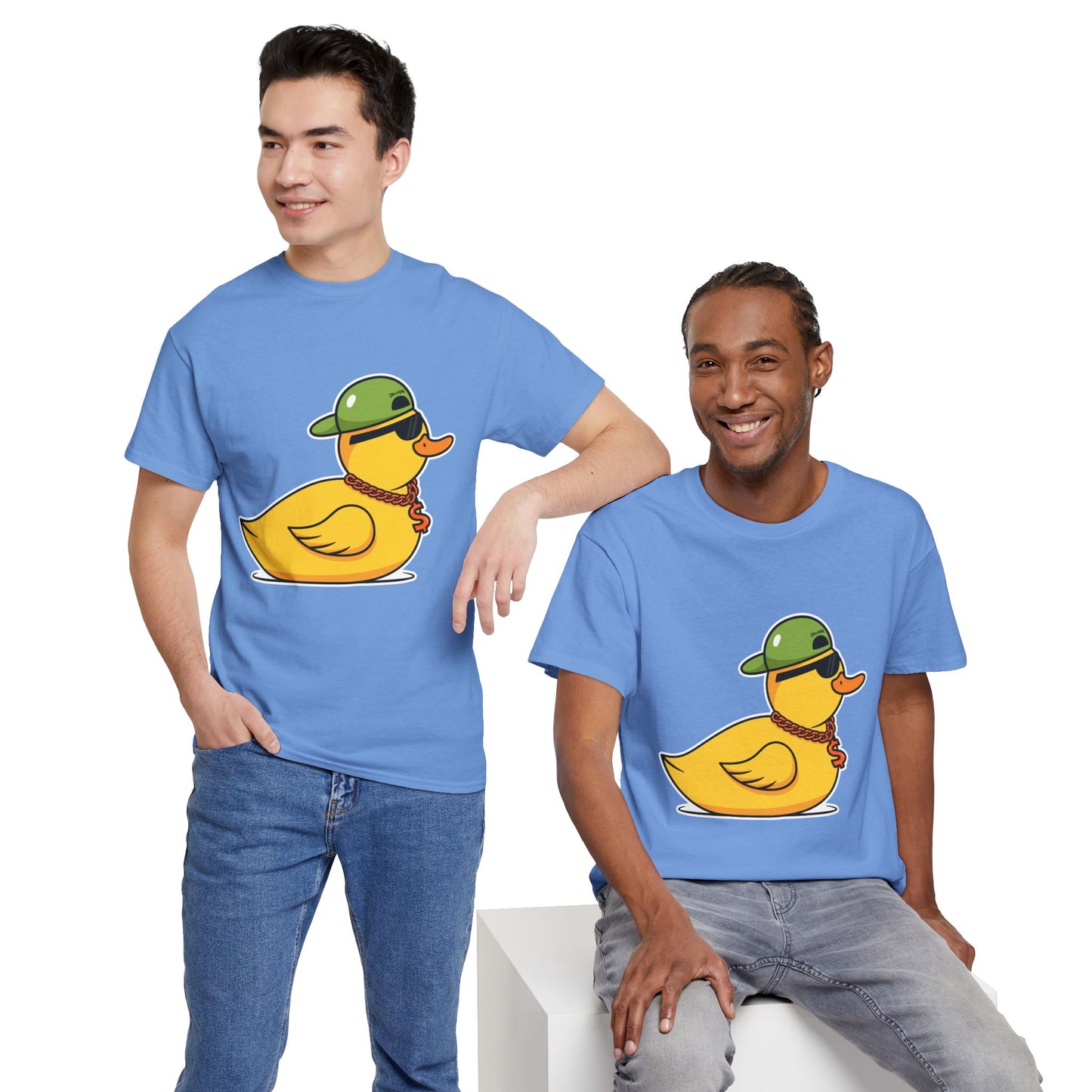 Unisex Heavy Cotton Tee (Gangster Duck)