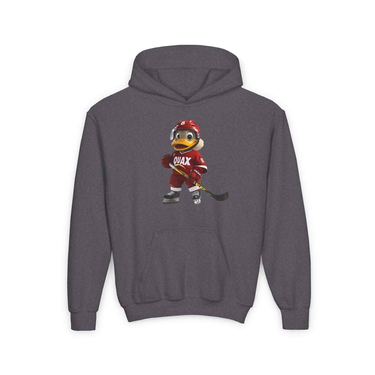 Youth Heavy Blend Hooded Sweatshirt (Hockey Quax)