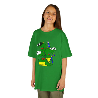 Kids Heavy Cotton T-Shirt (Larry the Snake thing)