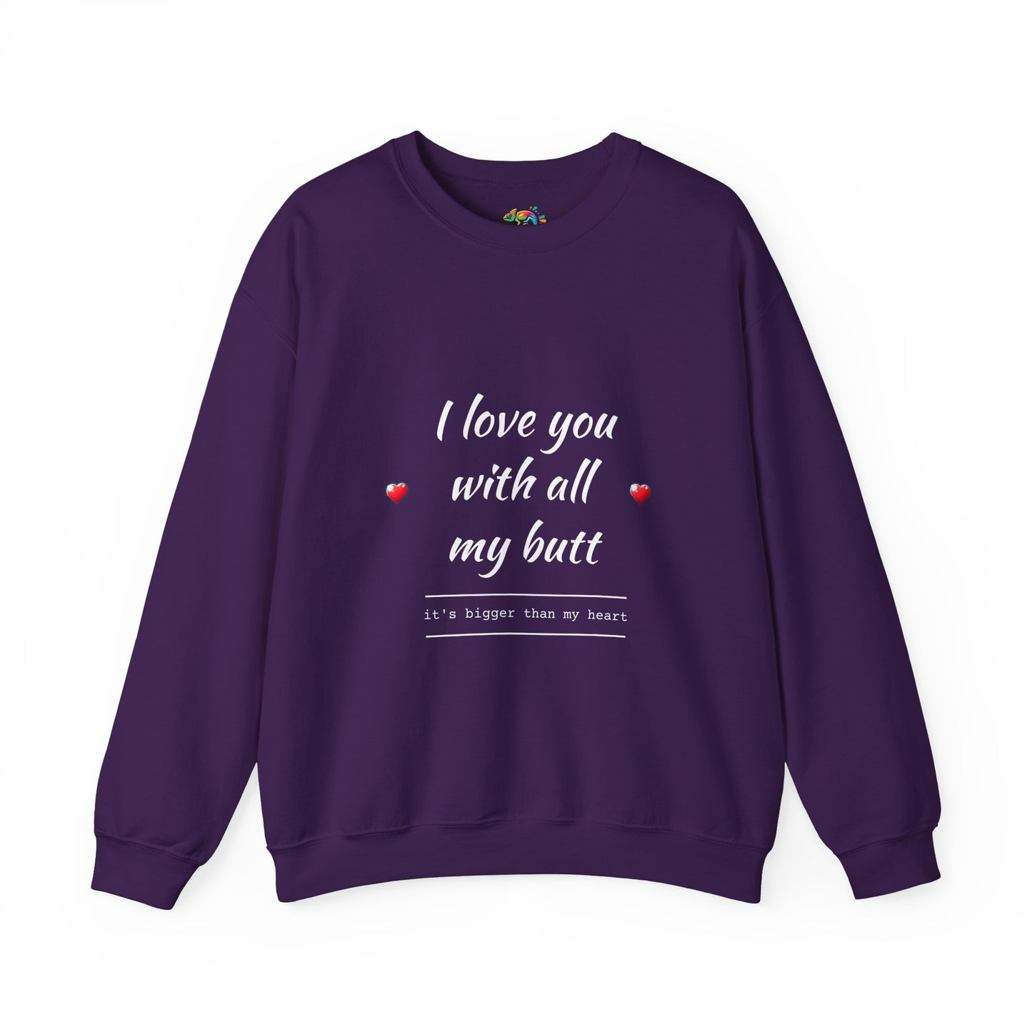 Unisex Heavy Blend™ Crewneck Sweatshirt (Love you with all my Butt)