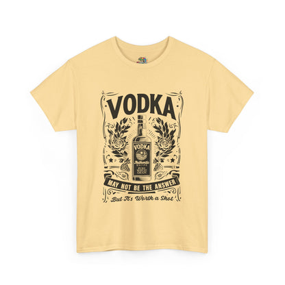 Unisex Heavy Cotton Tee (Vodka - Worth a Shot)