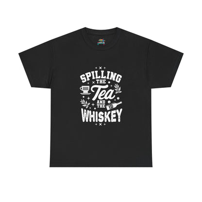 Unisex Heavy Cotton Tee (Spill Tea & Whiskey)