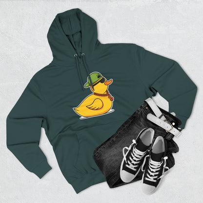 Three-Panel Fleece Hoodie (Gangster Duck)