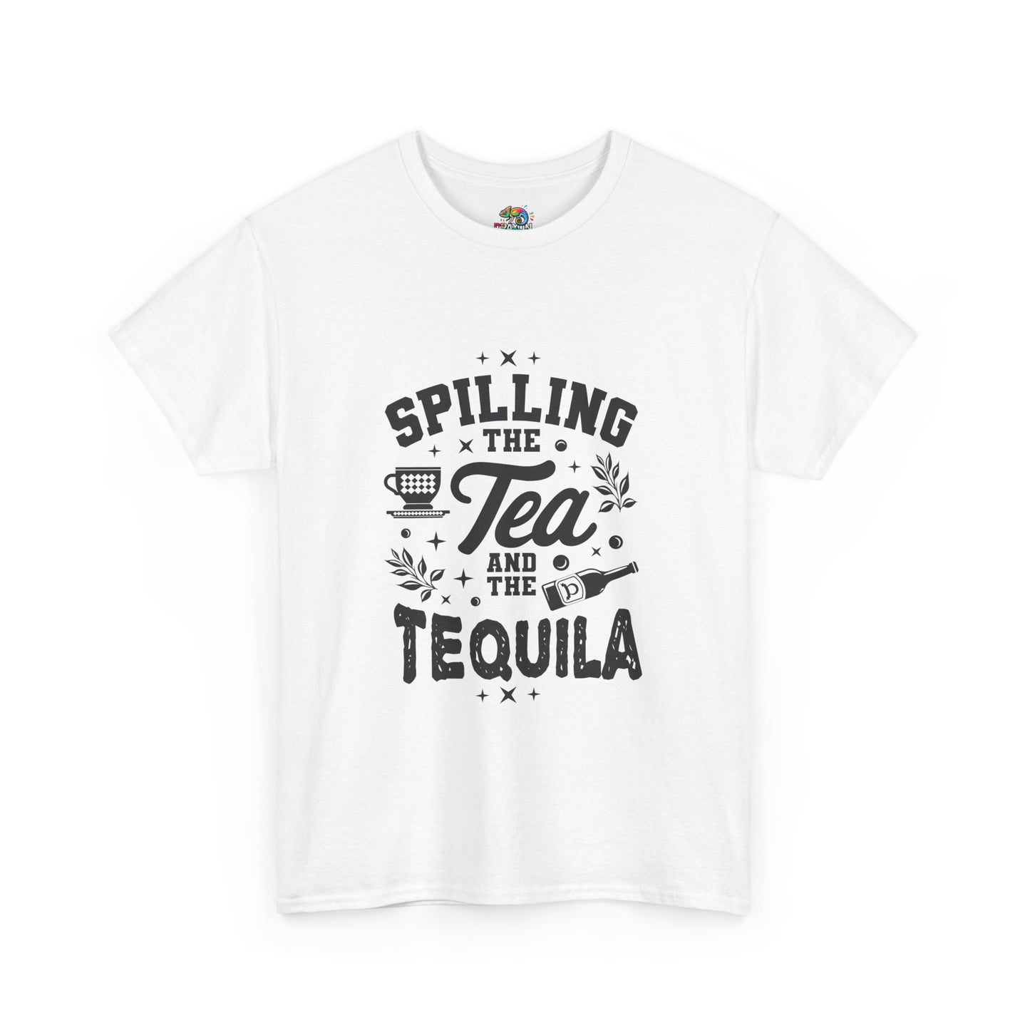 Unisex Heavy Cotton Tee (Spill Tea & Tequila)