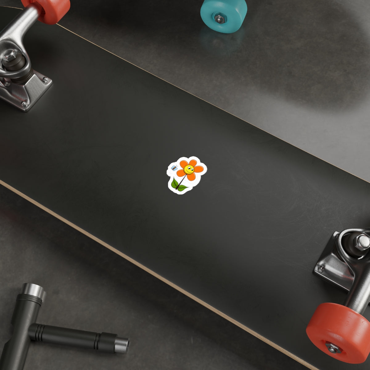 Die-Cut Stickers | Vibrant Art for Personalization (Flower & Butterfly with face)