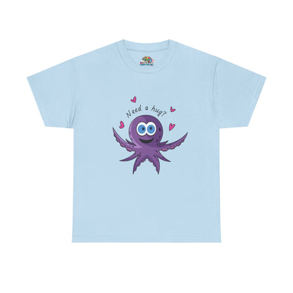 Unisex Heavy Cotton Tee (Octopus Hug)
