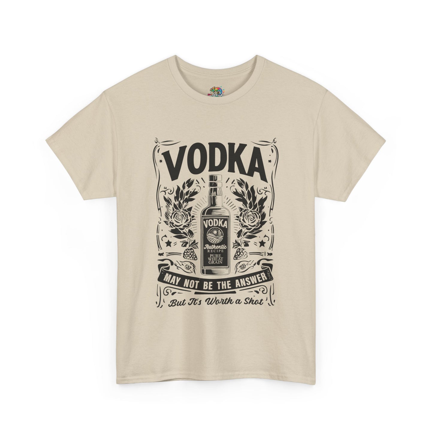 Unisex Heavy Cotton Tee (Vodka - Worth a Shot)