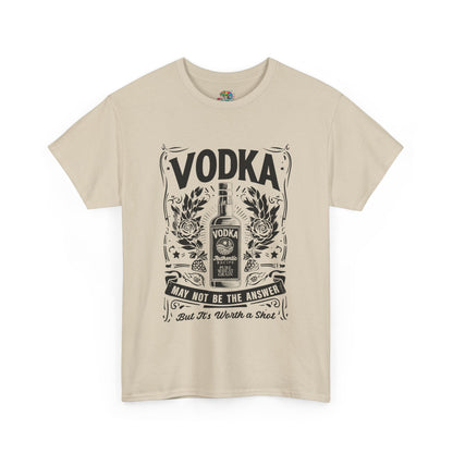 Unisex Heavy Cotton Tee (Vodka - Worth a Shot)