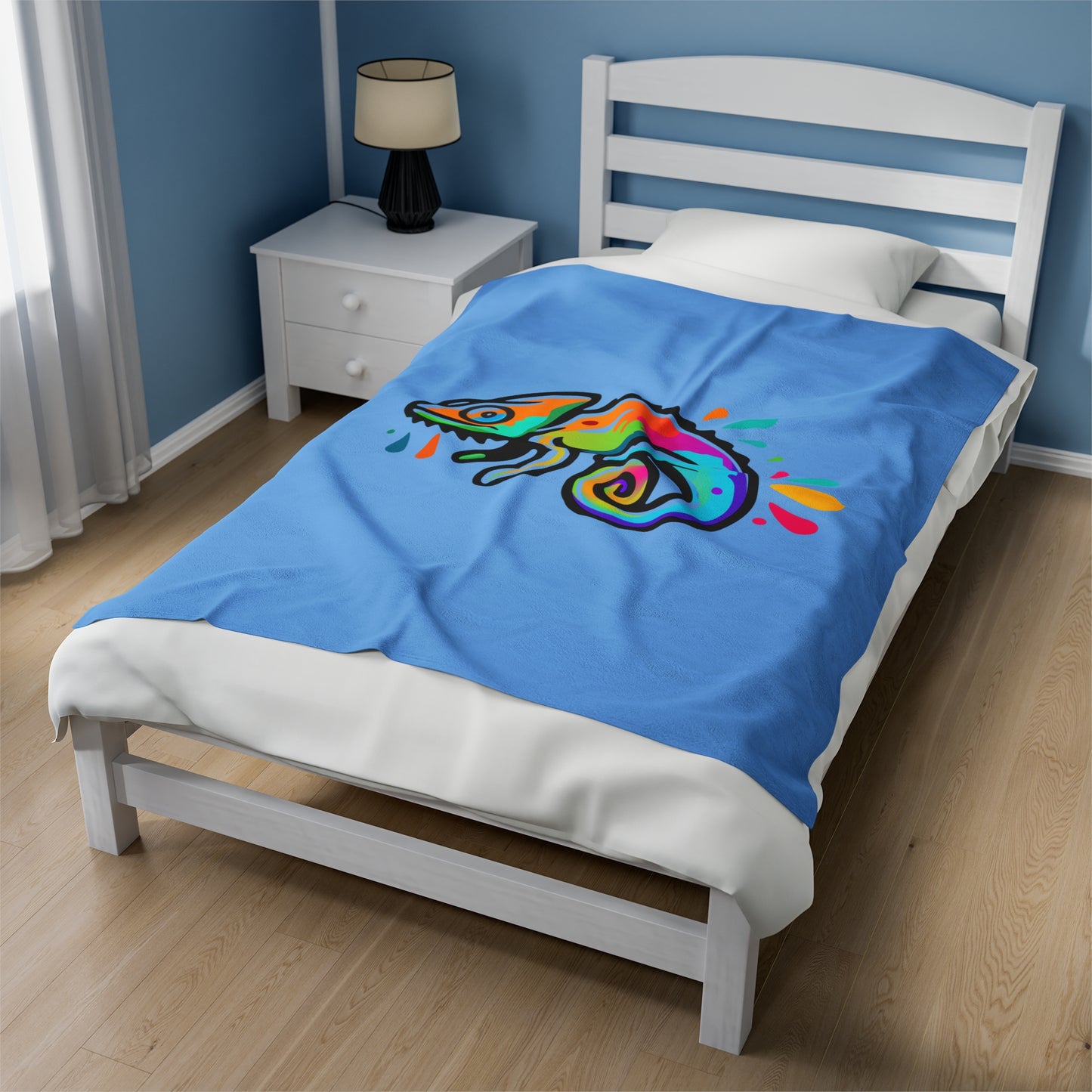 Velveteen Plush Blanket (DC Logo - Chameleon)