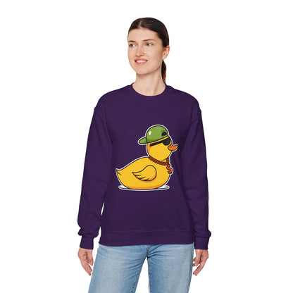 Unisex Heavy Blend™ Crewneck Sweatshirt (Gangster Duck)