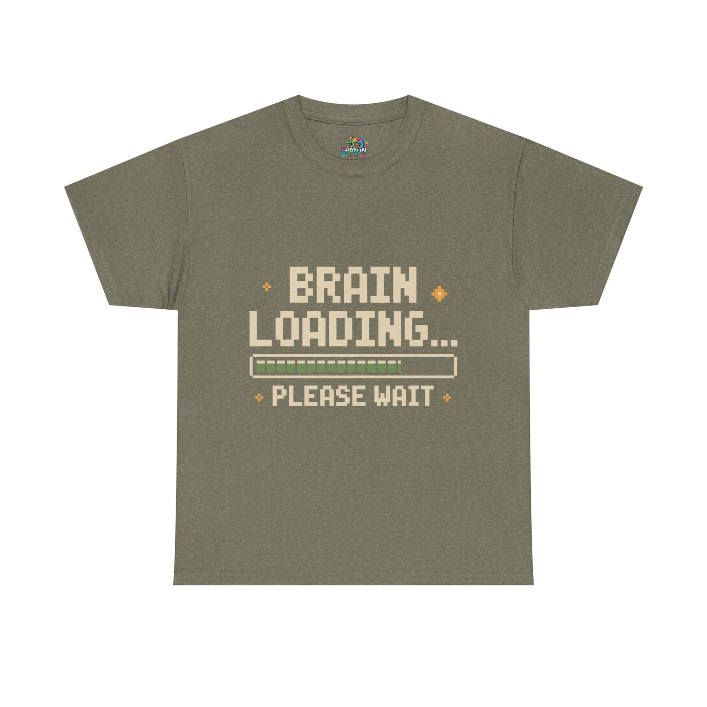 Unisex Heavy Cotton Tee (Brain Loading...Please Wait)