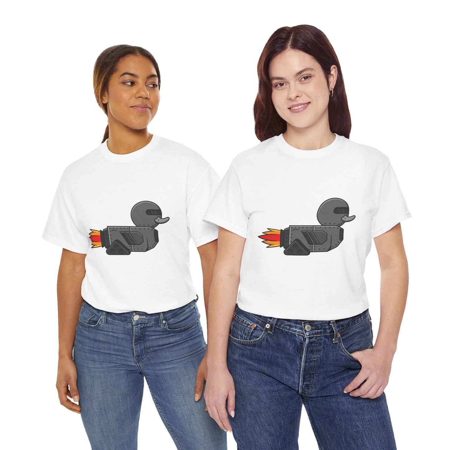 Unisex Heavy Cotton Tee (Robot Duck)