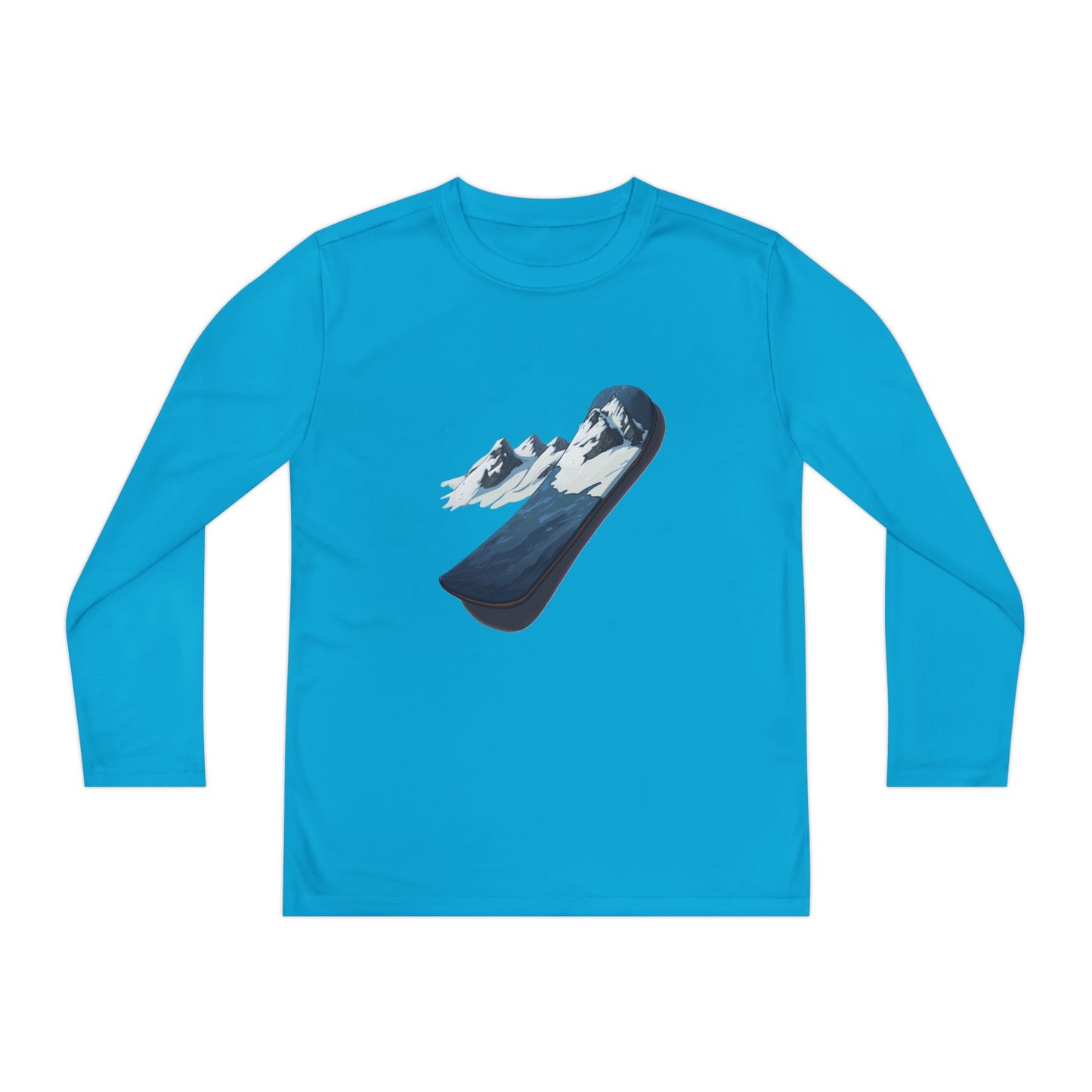 Youth Long Sleeve Competitor Tee (Mountain Snowboard)