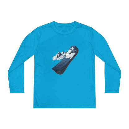 Youth Long Sleeve Competitor Tee (Mountain Snowboard)