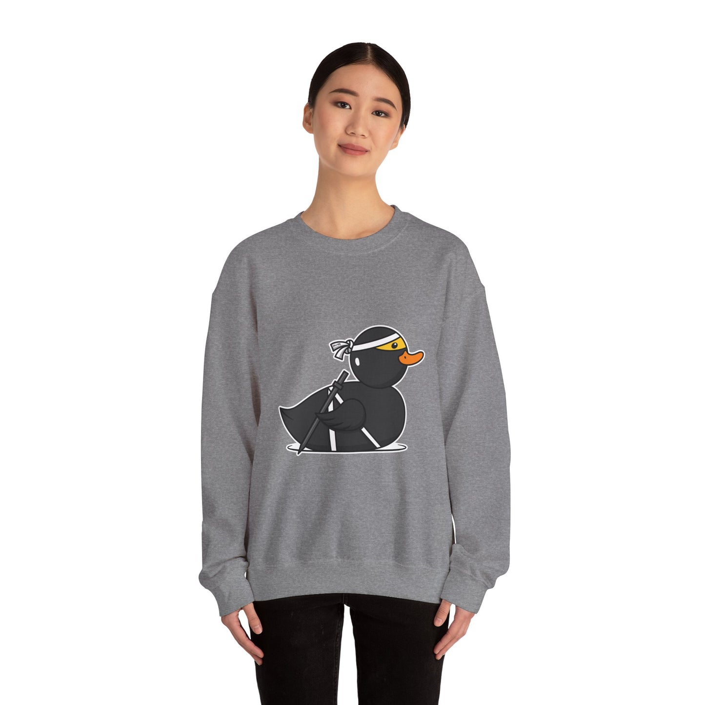 Unisex Heavy Blend™ Crewneck Sweatshirt (Ninja Duck)