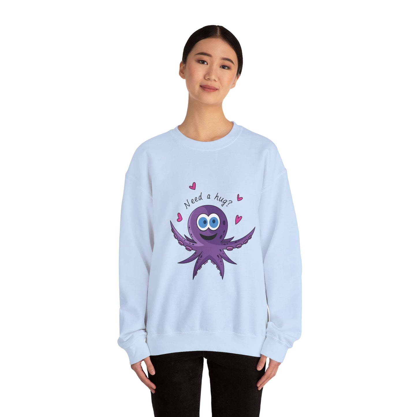 Unisex Heavy Blend™ Crewneck Sweatshirt (Octopus Hug)