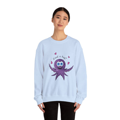 Unisex Heavy Blend™ Crewneck Sweatshirt (Octopus Hug)