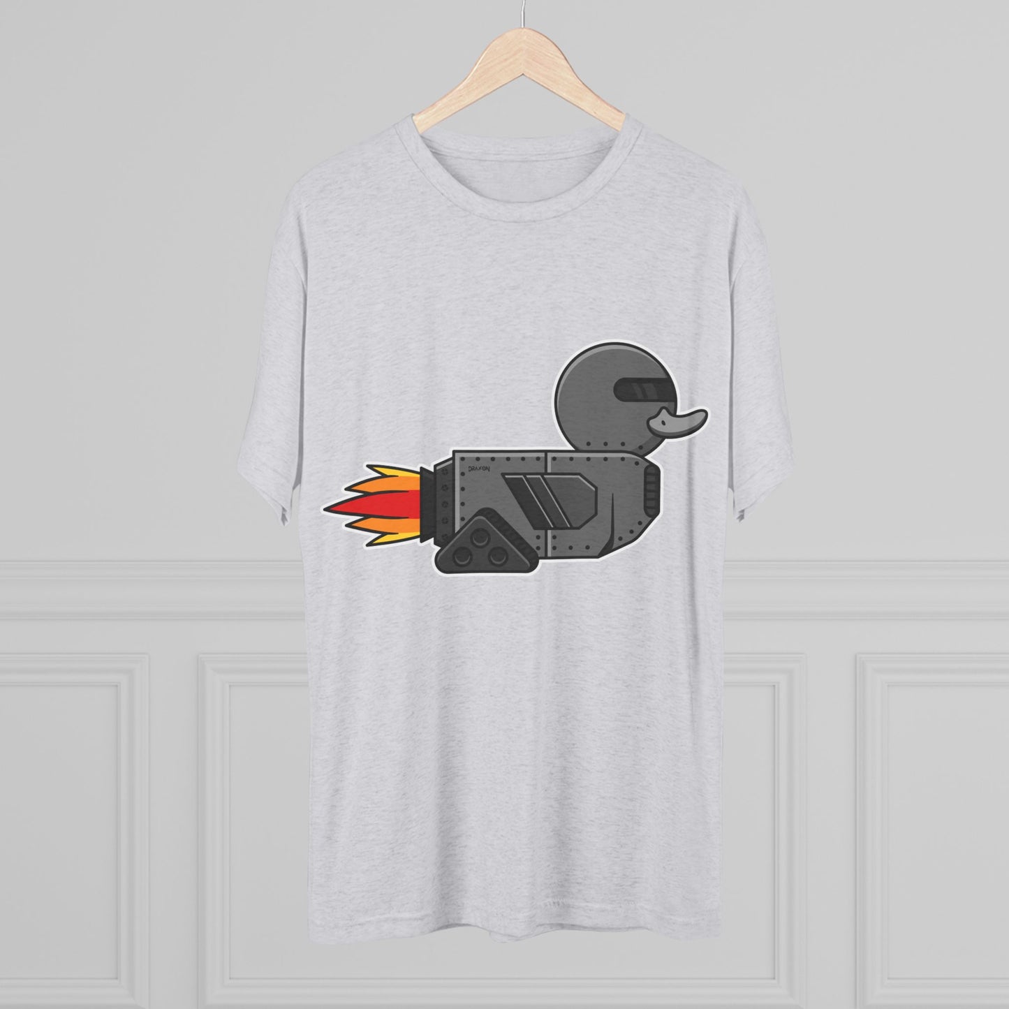 Unisex Tri-Blend Crew Tee (Robot Duck)