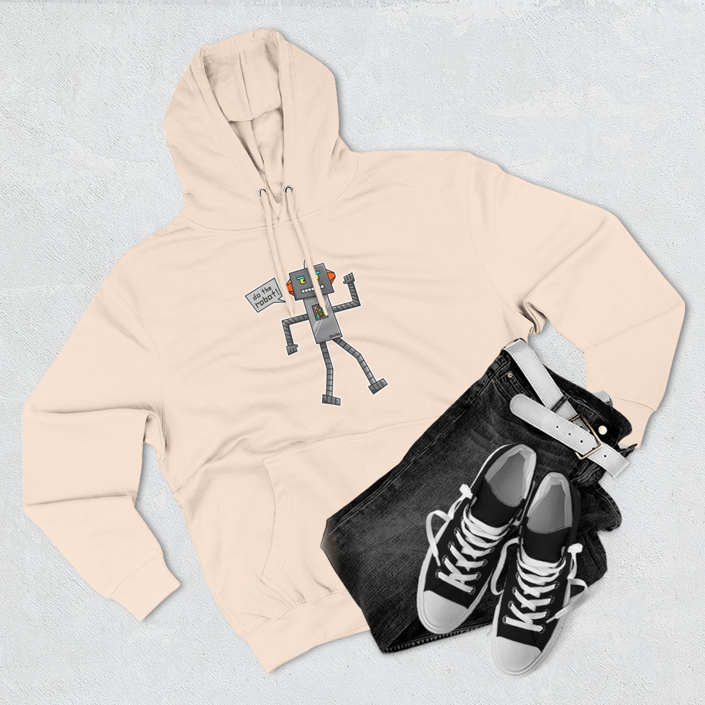 Three-Panel Fleece Hoodie (Do the Robot)