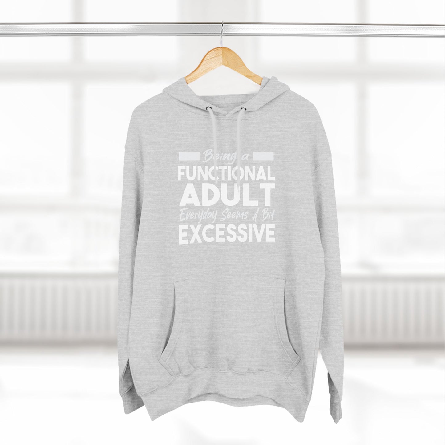 Three-Panel Fleece Hoodie (Being Adult, Seems Excessive)