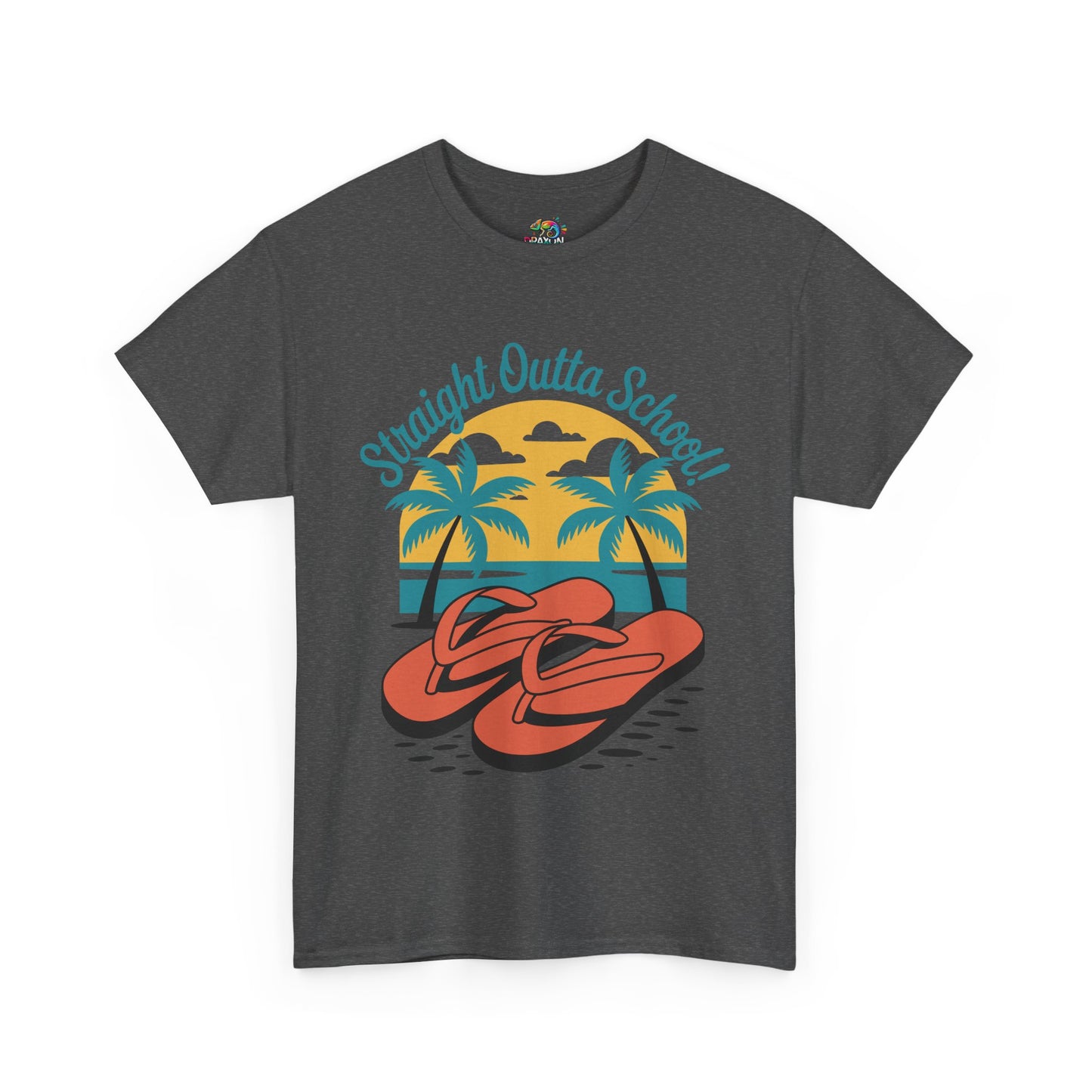 Unisex Heavy Cotton Tee (Straight Outta School)