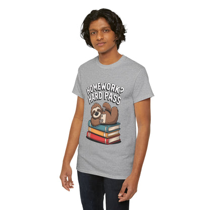 Unisex Heavy Cotton Tee (Homework? Hard Pass)