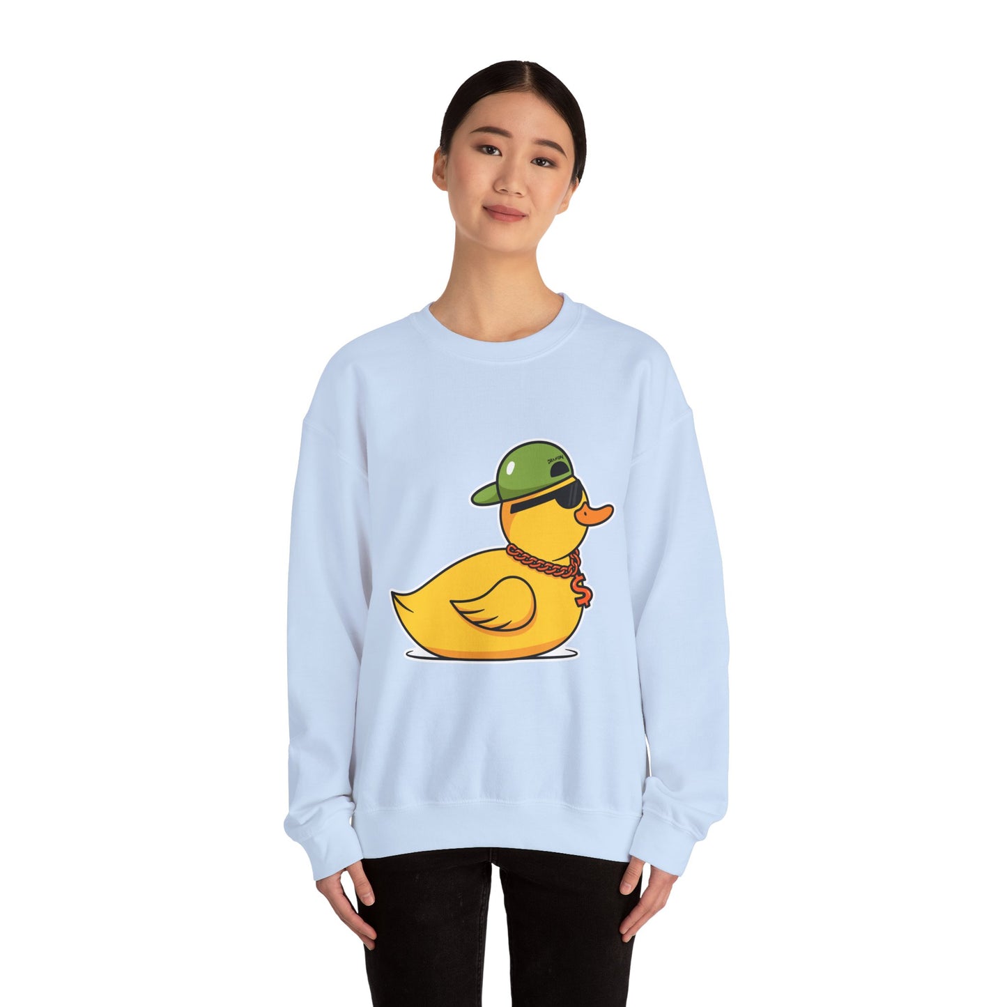 Unisex Heavy Blend™ Crewneck Sweatshirt (Gangster Duck)