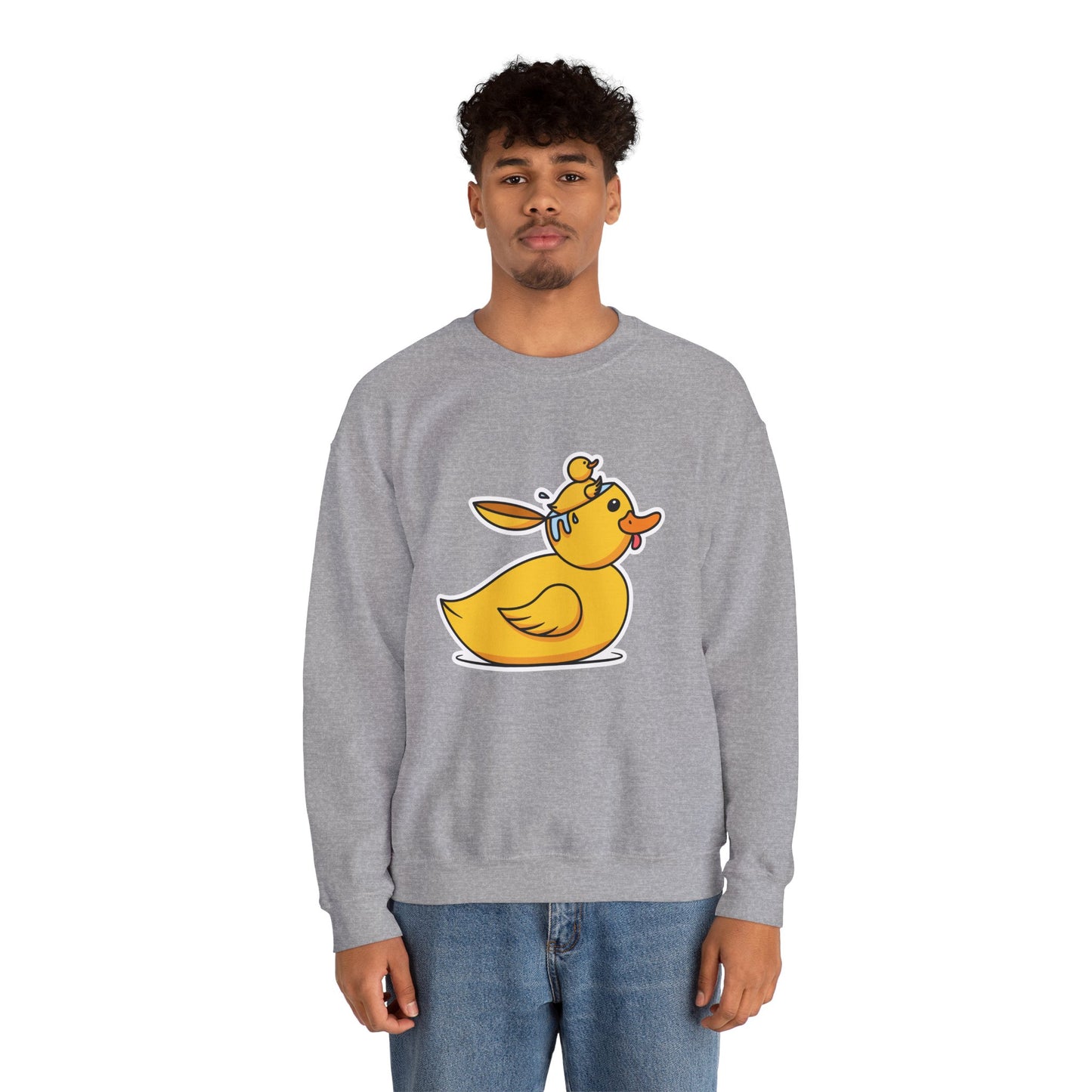 Unisex Heavy Blend™ Crewneck Sweatshirt (Duck Bird Brain)