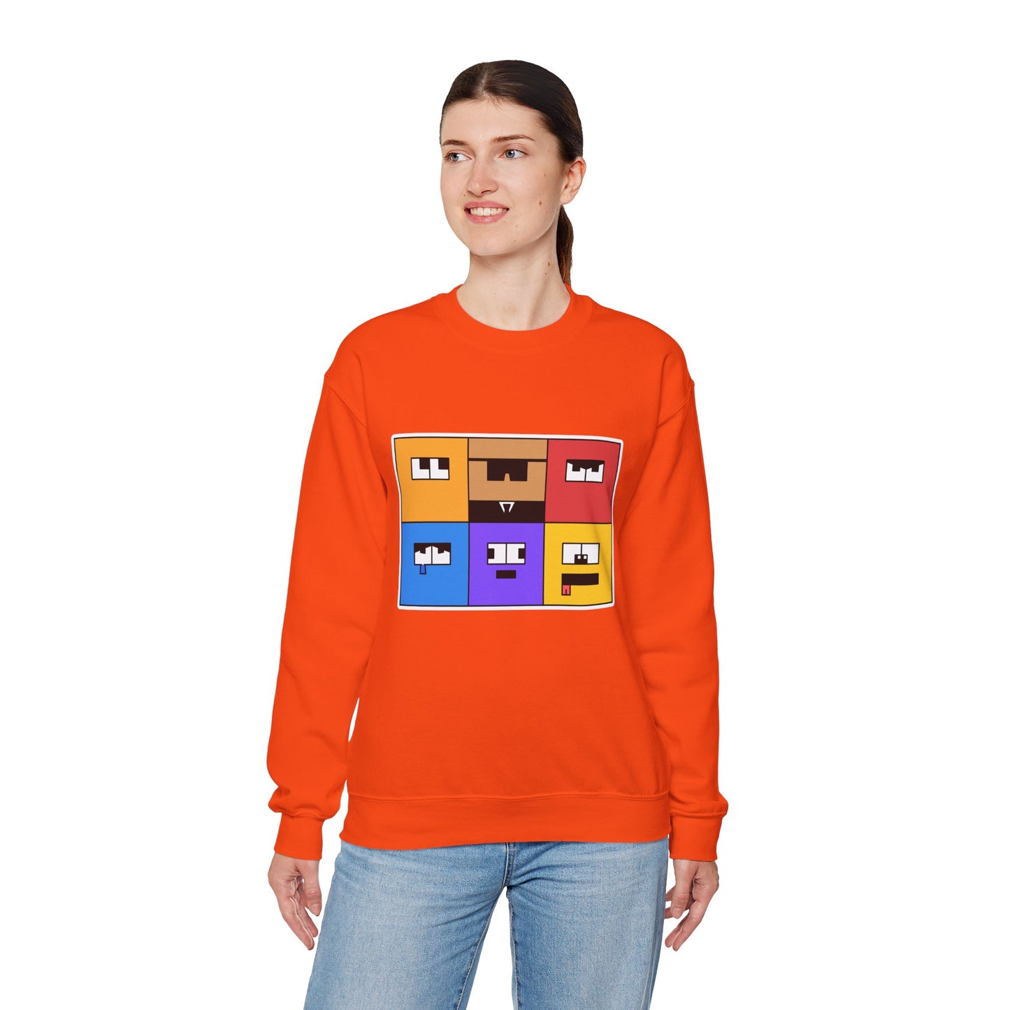 Unisex Heavy Blend™ Crewneck Sweatshirt (Emotion Blocks)