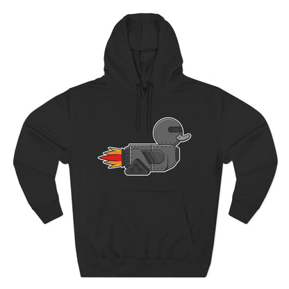Three-Panel Fleece Hoodie (Robot Duck)