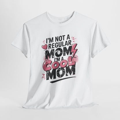Unisex Heavy Cotton Tee (I'm Not a Regular Mom, I'm a Cool Mom)