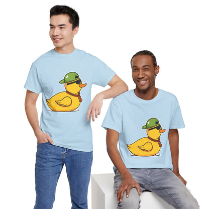 Unisex Heavy Cotton Tee (Gangster Duck)