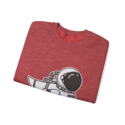 Unisex Heavy Blend™ Crewneck Sweatshirt (Astronaut Duck)