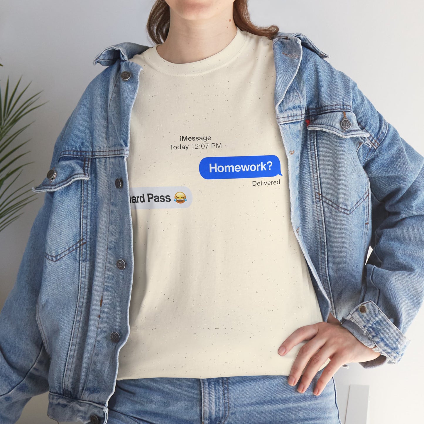Unisex Heavy Cotton Tee (Homework? Hard Pass)