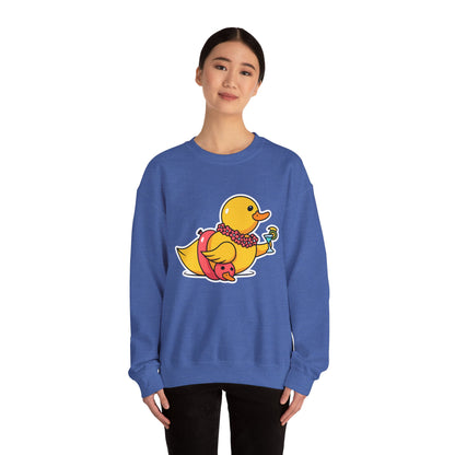 Unisex Heavy Blend™ Crewneck Sweatshirt (Tropical Duck)