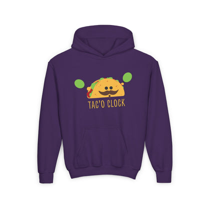Youth Heavy Blend Hooded Sweatshirt (Tac'O Clock)