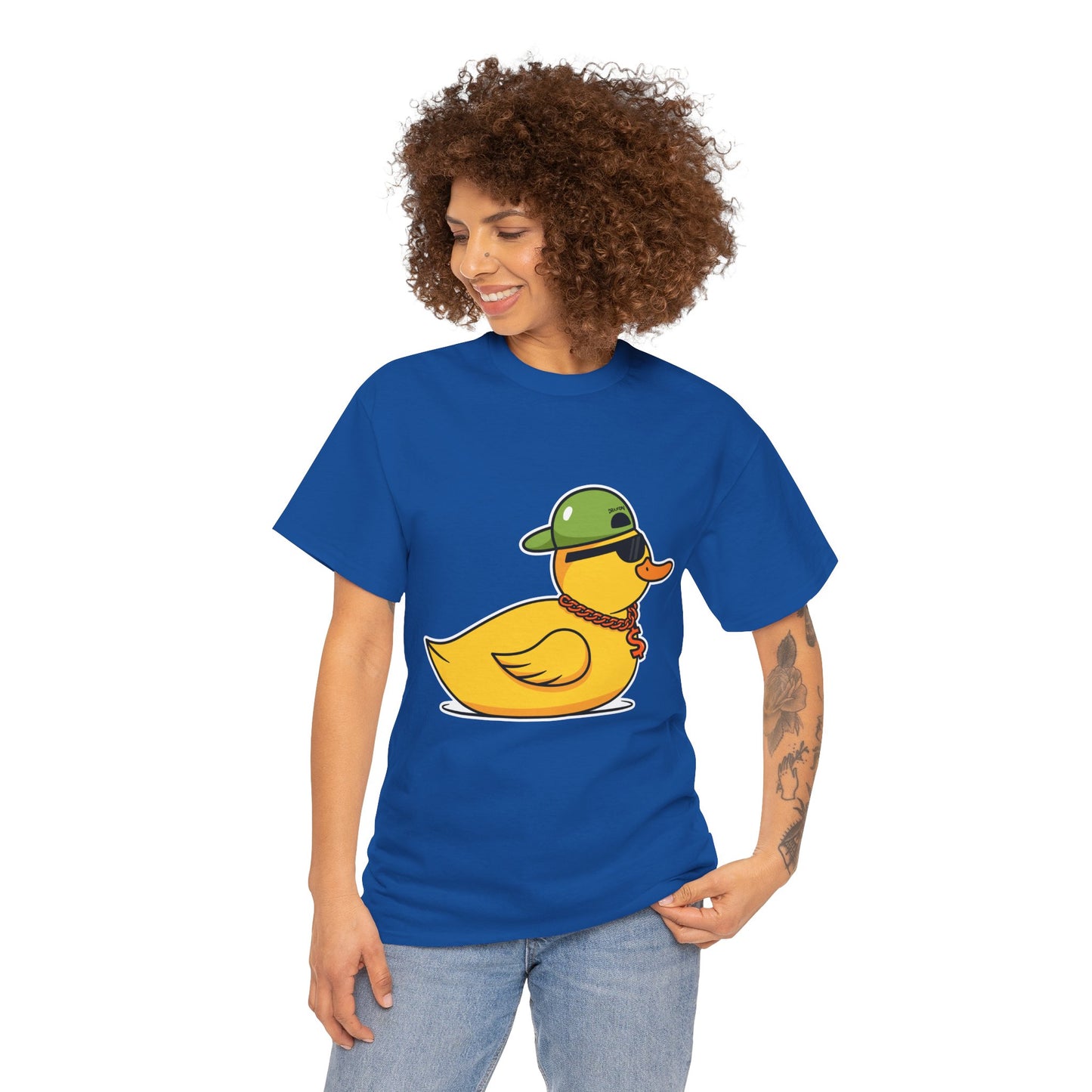 Unisex Heavy Cotton Tee (Gangster Duck)