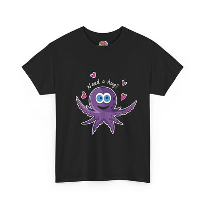 Unisex Heavy Cotton Tee (Octopus Hug)