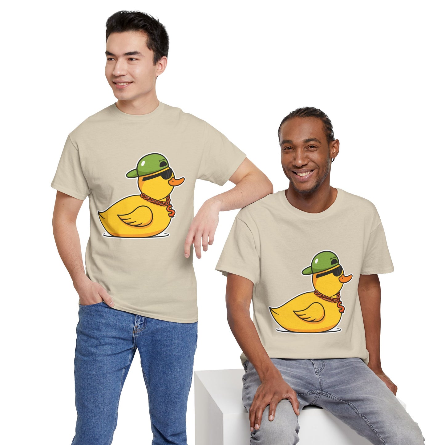 Unisex Heavy Cotton Tee (Gangster Duck)