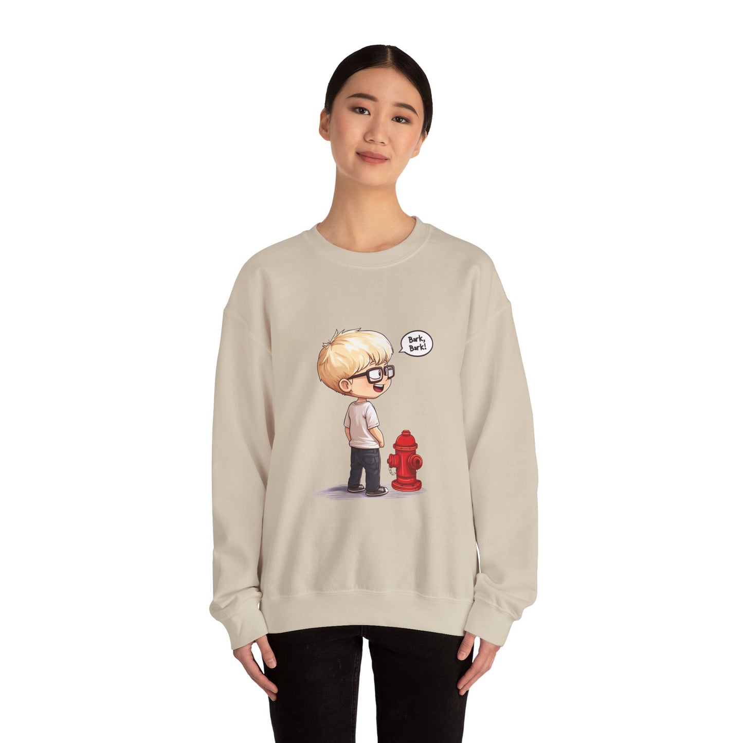 Unisex Heavy Blend™ Crewneck Sweatshirt (Bark Bark)