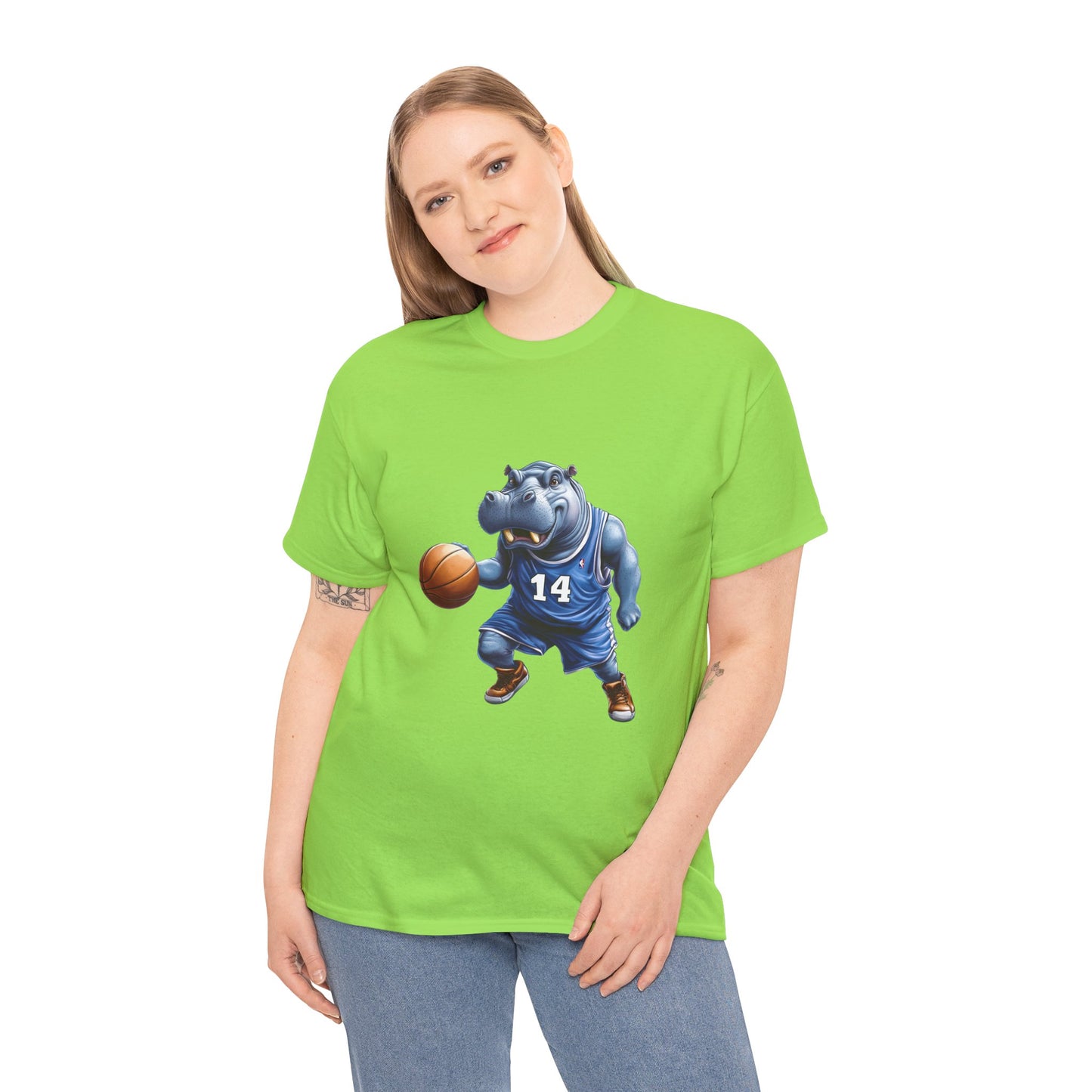 Unisex Heavy Cotton Tee (Hippo Baller)