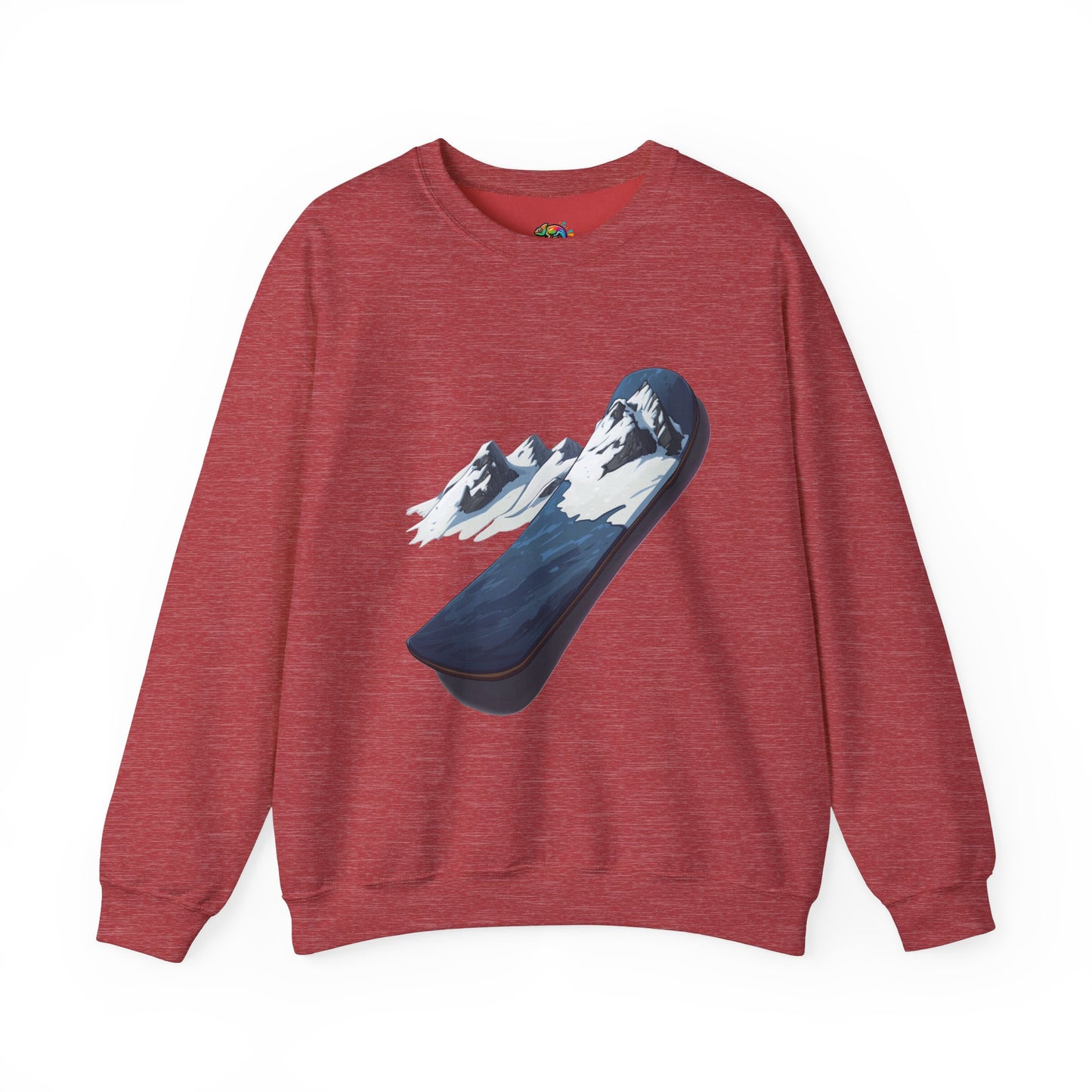 Unisex Heavy Blend™ Crewneck Sweatshirt (Mountain Snowboard)