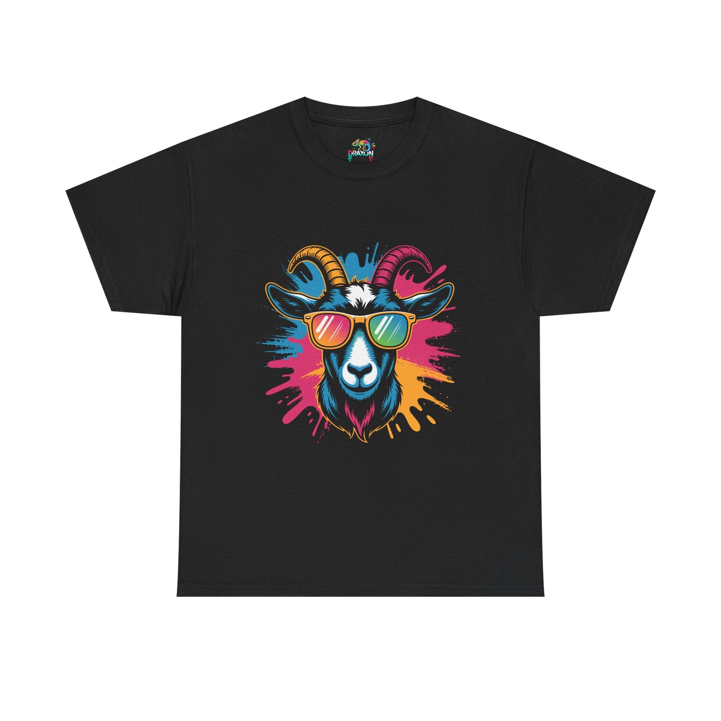 Unisex Heavy Cotton Tee (Colorful Goat)