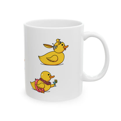Cute Duck Illustration Coffee Cup - 11oz & 15oz (Different Ducks)