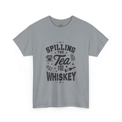 Unisex Heavy Cotton Tee (Spill Tea & Whiskey)